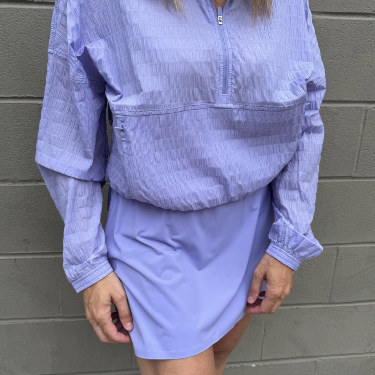 Relaxed Layer Half Zip Jacket