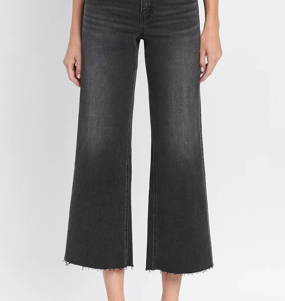 Polished Edit Smooth Flex Refined Form Structured Wide Leg Jeans