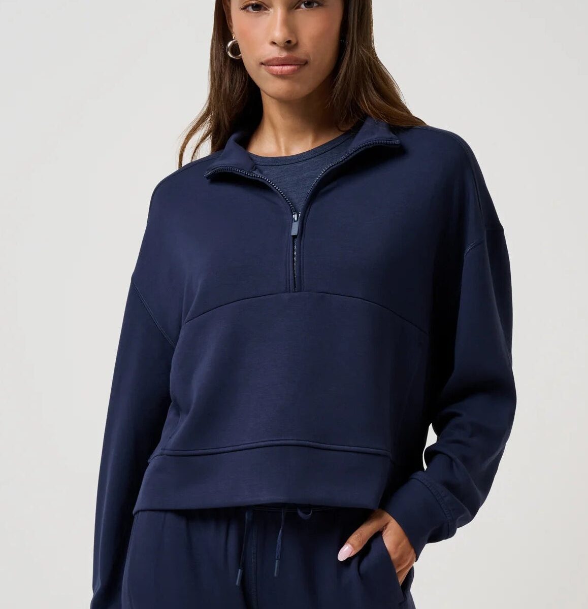 Weekend Coastal Relaxed Half Zip Pullover