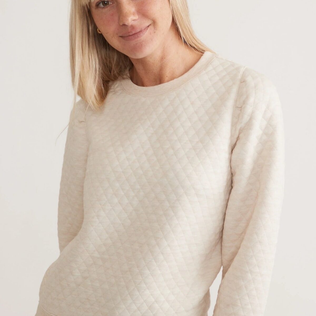 Classic Texture Minimal Crewneck Sweatshirt