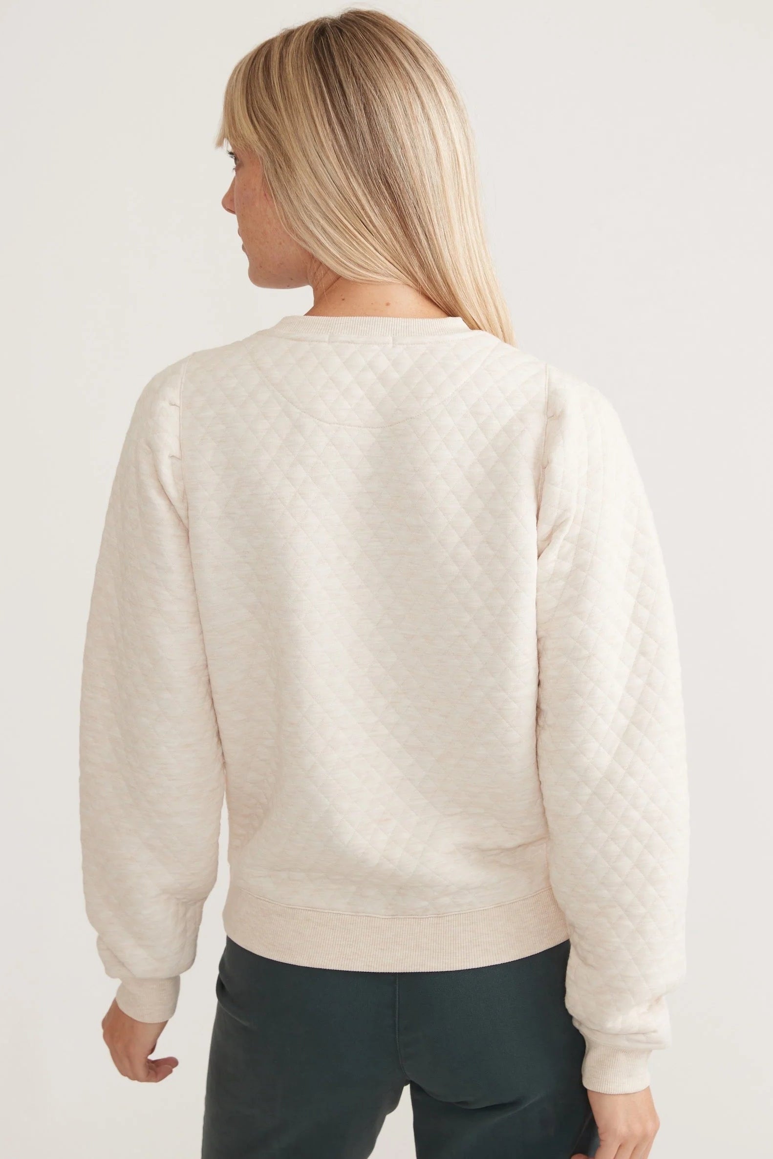 Classic Texture Minimal Crewneck Sweatshirt - Image 2