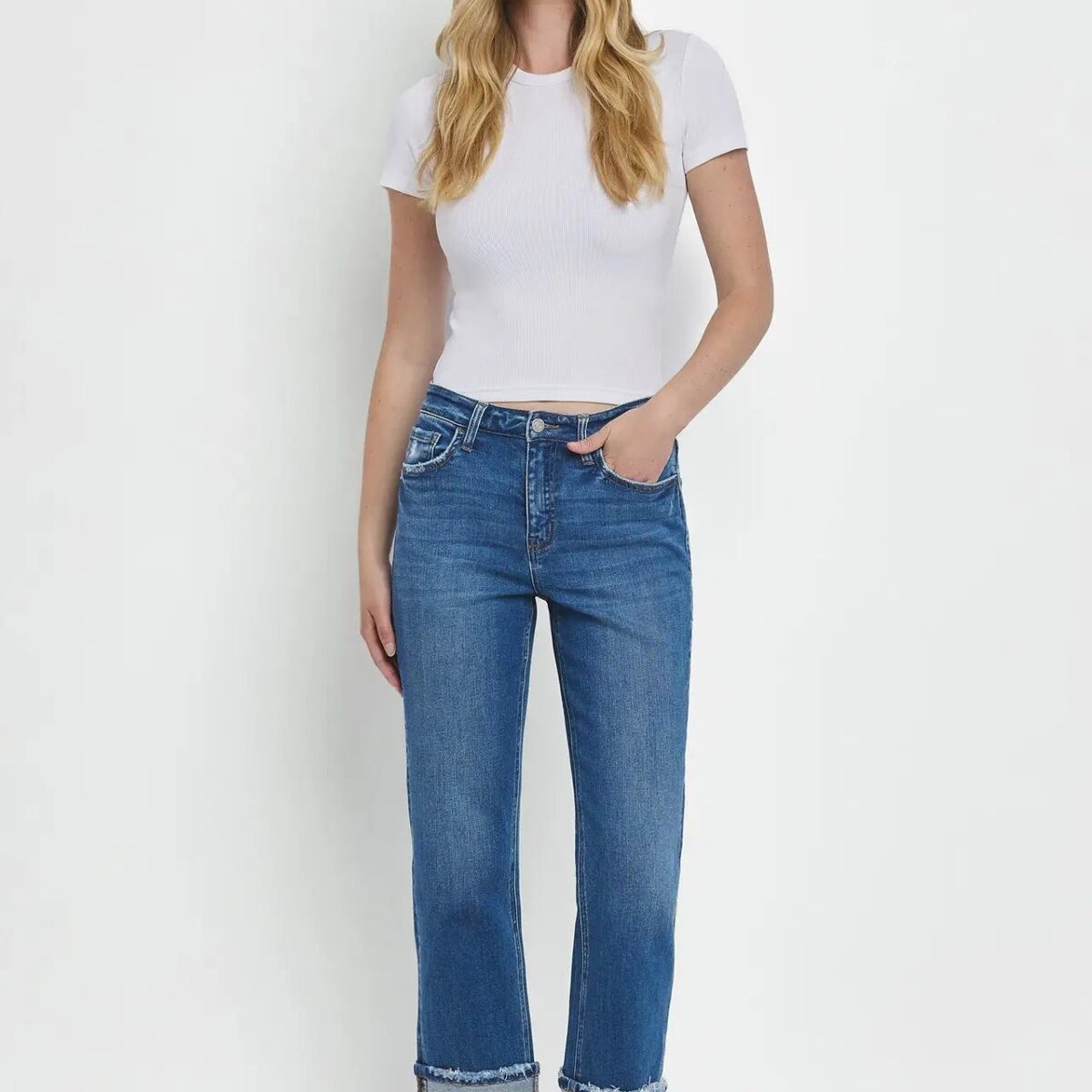 Relaxed Layer Contemporary Straight Jeans