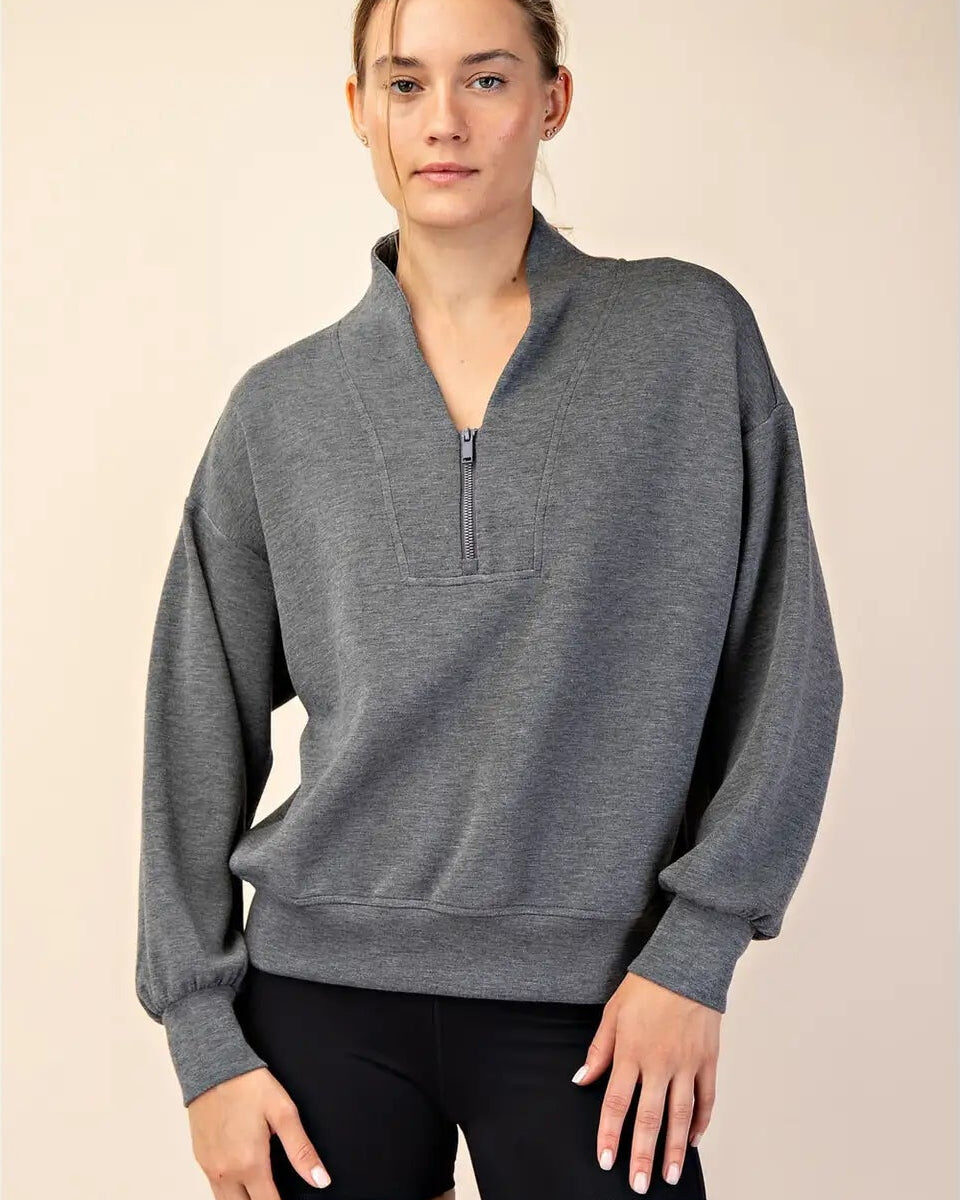 Easy Wardrobe Elevated Half Zip Jacket