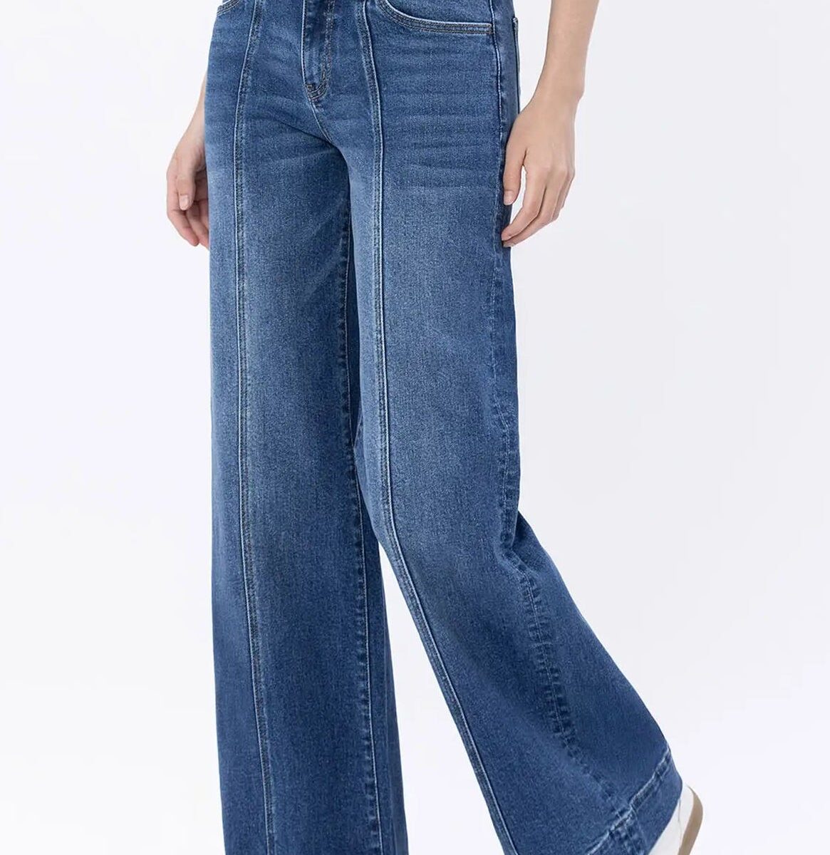 Smooth Flex Refined Form Wide Leg Jeans
