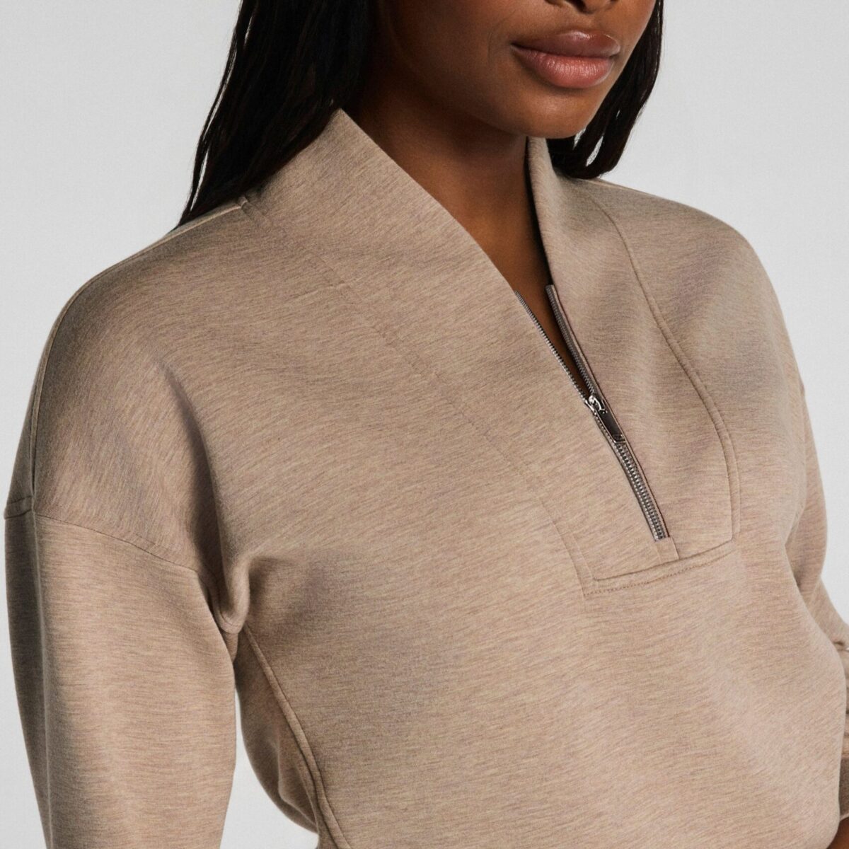 Effortless Relaxed Half Zip Pullover